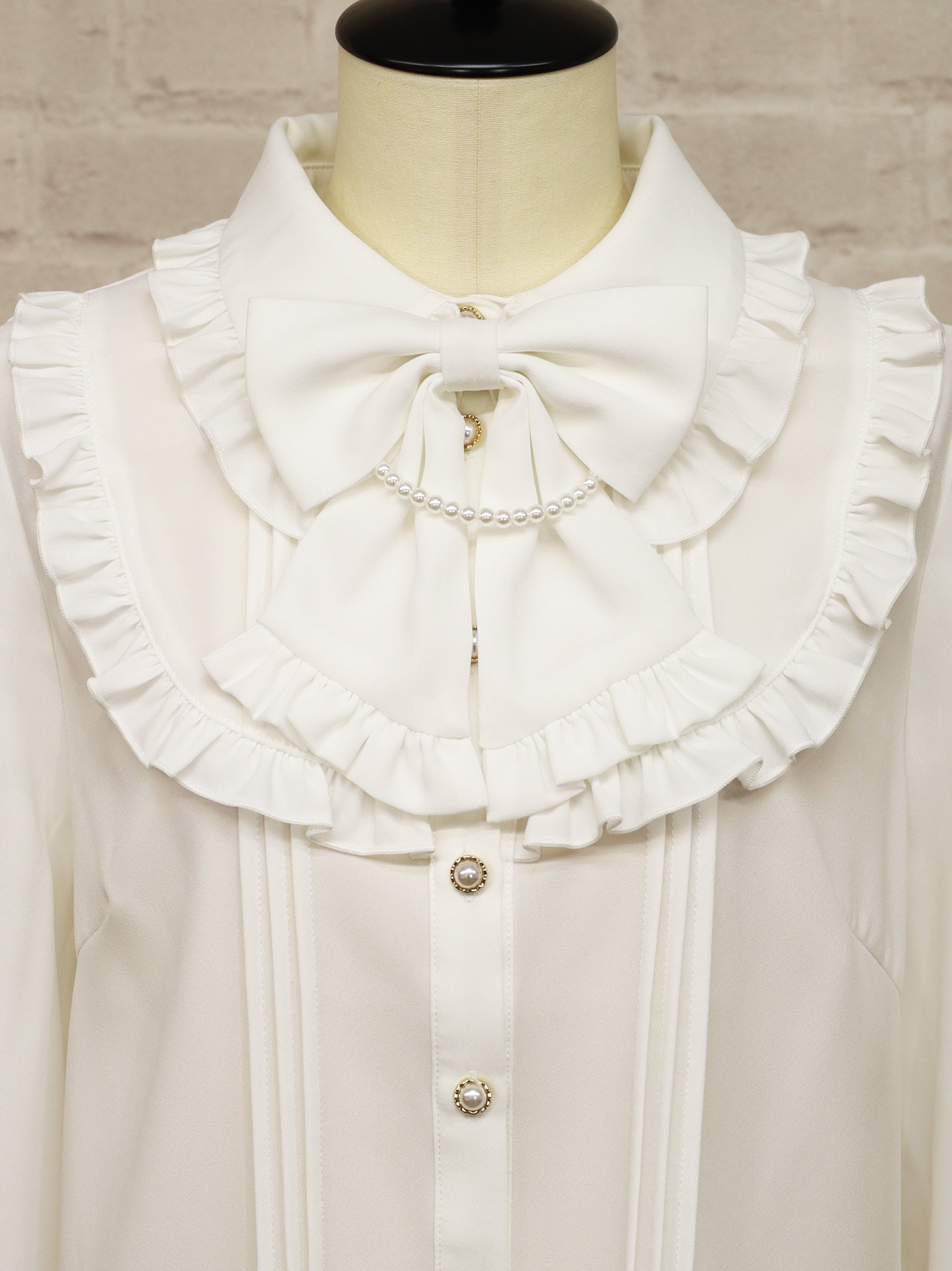 【選べるセットフェア対象】パールリボンブラウス ｜Amavel（アマベル）公式サイト