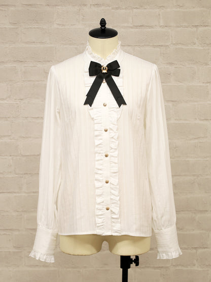 Majestic Knight フリルコットンブラウス アイボリー（Ivory） FREE ｜Amavel（アマベル）公式サイト