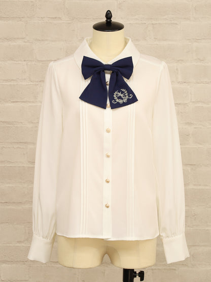 Academic Girly シャツブラウス ネイビー（Navy） FREE ｜Amavel（アマベル）公式サイト