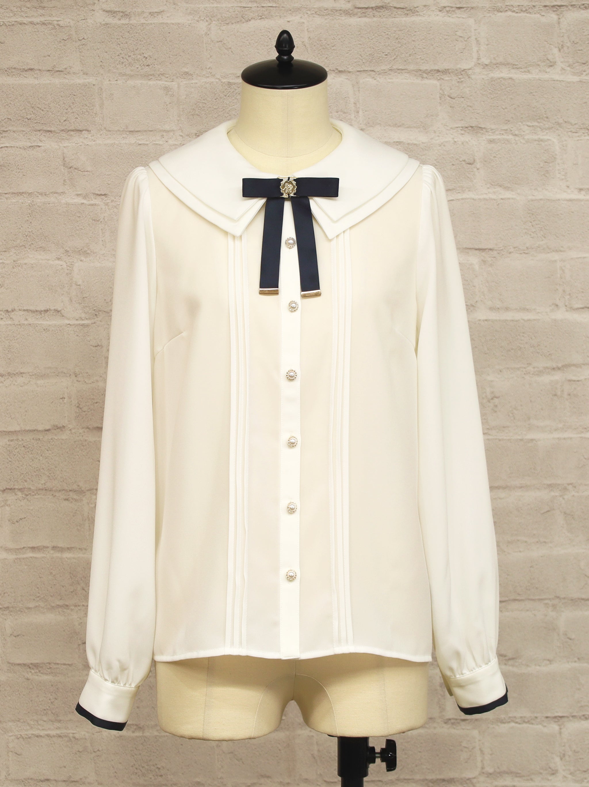 Petite Grâce ダブルカラーブラウス ネイビー（Navy） FREE ｜Amavel（アマベル）公式サイト