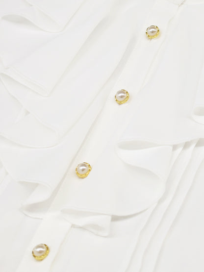 Antique Claspフリルブラウス ｜Amavel（アマベル）公式サイト