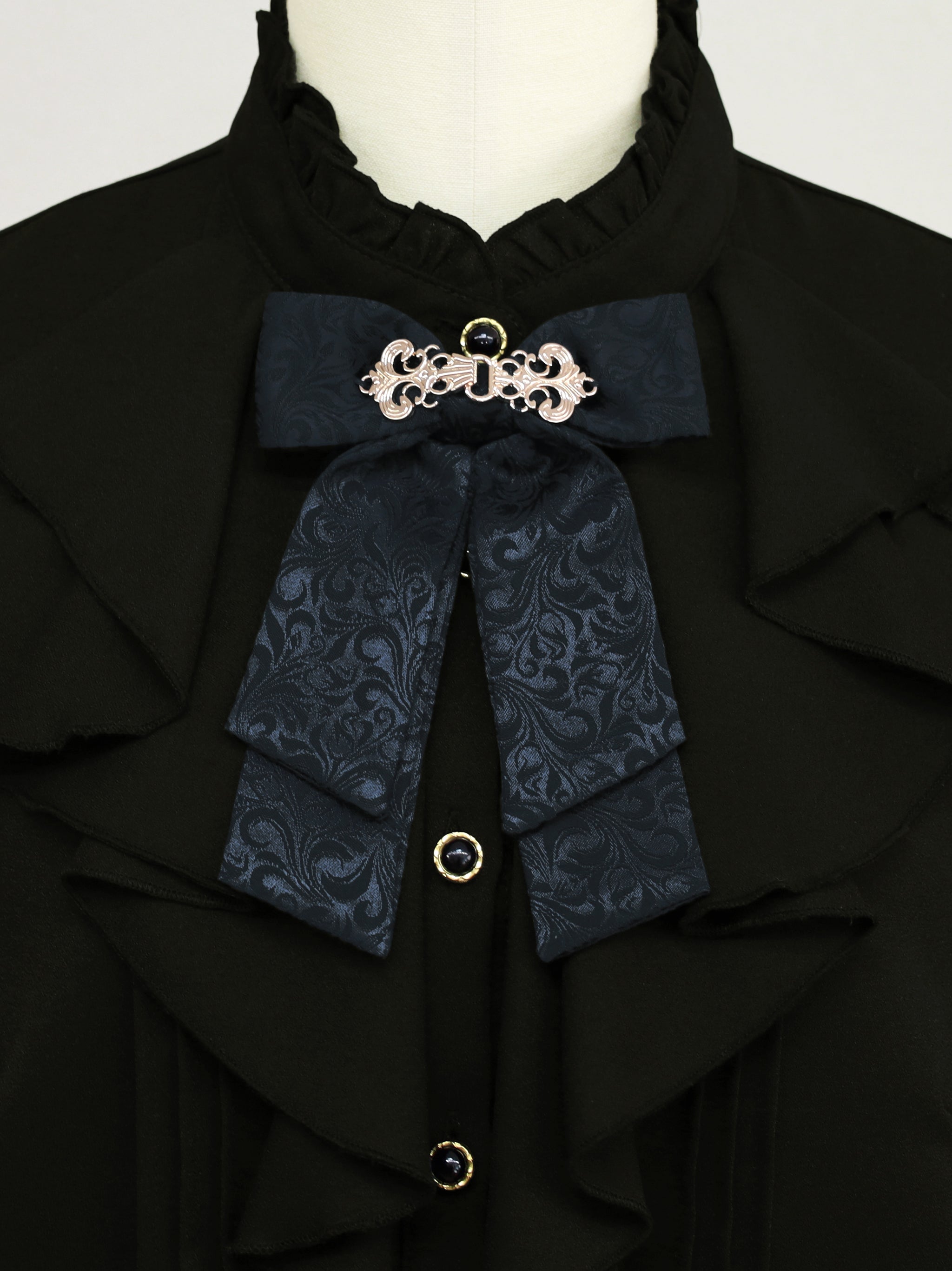 COLLECTION PRIVEE? コレクションプリヴェ ブラウス S 紺 【古着】【中古】【送料無料】 中古・古着通販】SHIPS (シップス) ストレッチ ジョーゼット プリーツ
