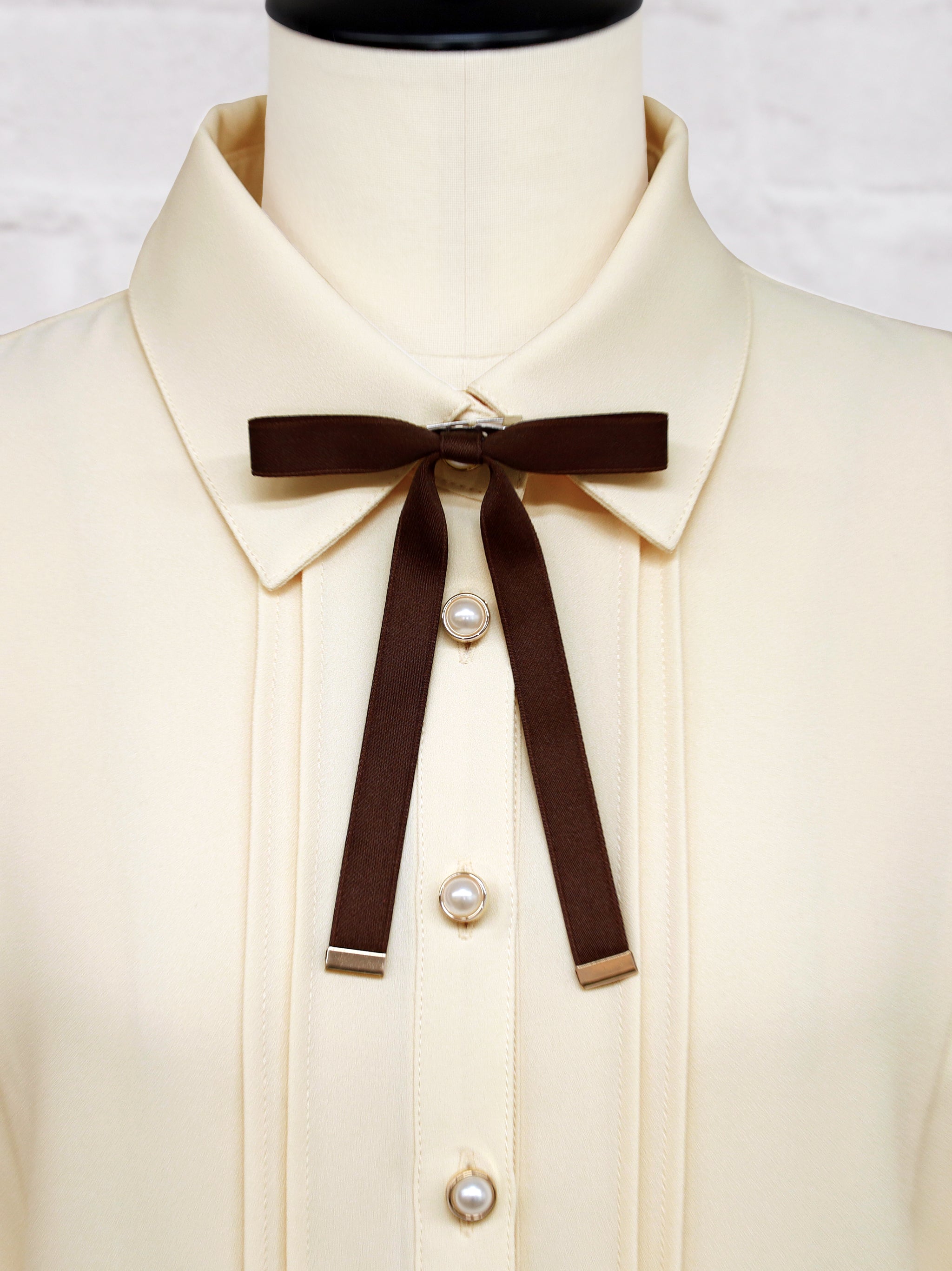 Mame Kurogouchi 19SS ベルスリーブフレア袖ブラウス 1 茶 MY BEST Mame Kurogouchi - from PARIGOT STAFF - 2024 spring summer