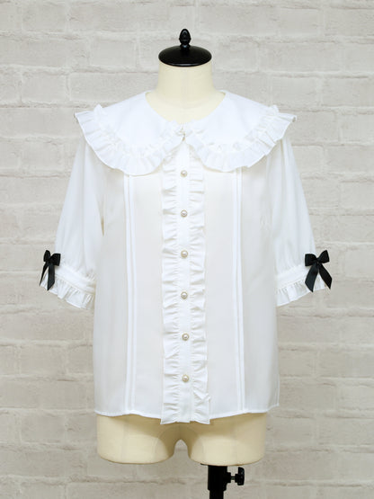 ホイップフリルブラウス ブラック（Black） FREE ｜Amavel（アマベル）公式サイト