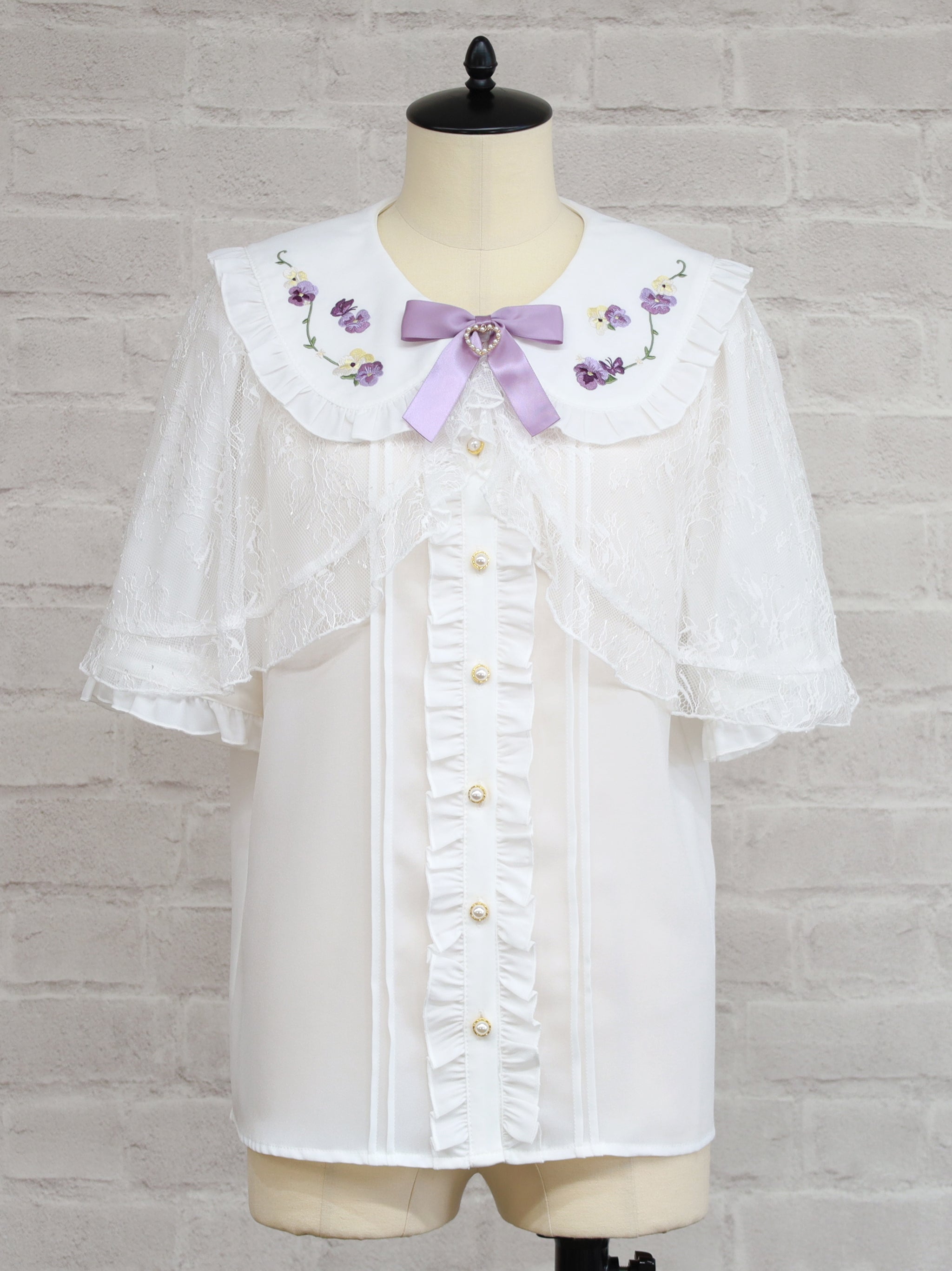 Märchen Pansy レースブラウス ラベンダー（Lavender） FREE ｜Amavel（アマベル）公式サイト