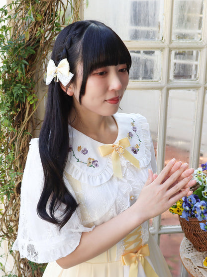 Märchen Pansy レースブラウス イエロー（Yellow） FREE ｜Amavel（アマベル）公式サイト