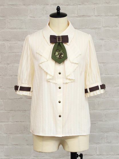 Clockwork Noir ラッフルブラウス ベージュ（Beige） FREE ｜Amavel（アマベル）公式サイト