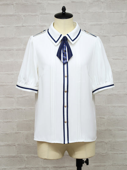 Message Ribbon ネクタイブラウス ネイビー（Navy） FREE ｜Amavel（アマベル）公式サイト