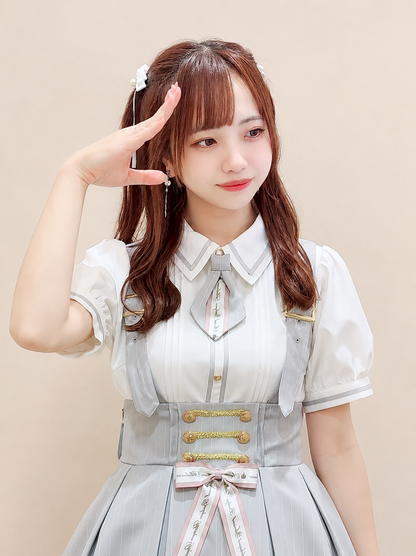 Message Ribbon ネクタイブラウス グレー（Gray） FREE ｜Amavel（アマベル）公式サイト
