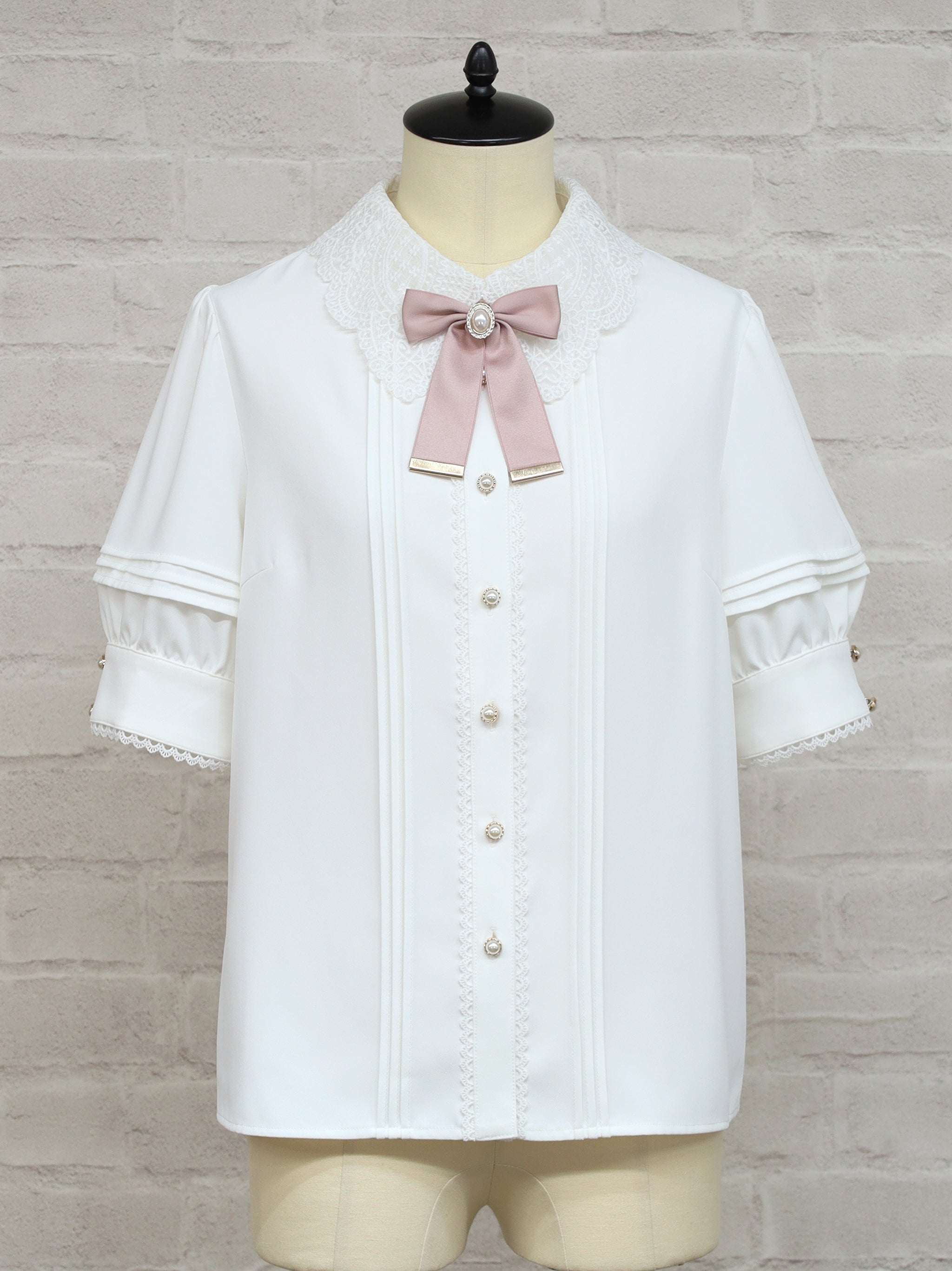 Classical Doll レース襟ブラウス ピンク（Pink） FREE ｜Amavel（アマベル）公式サイト
