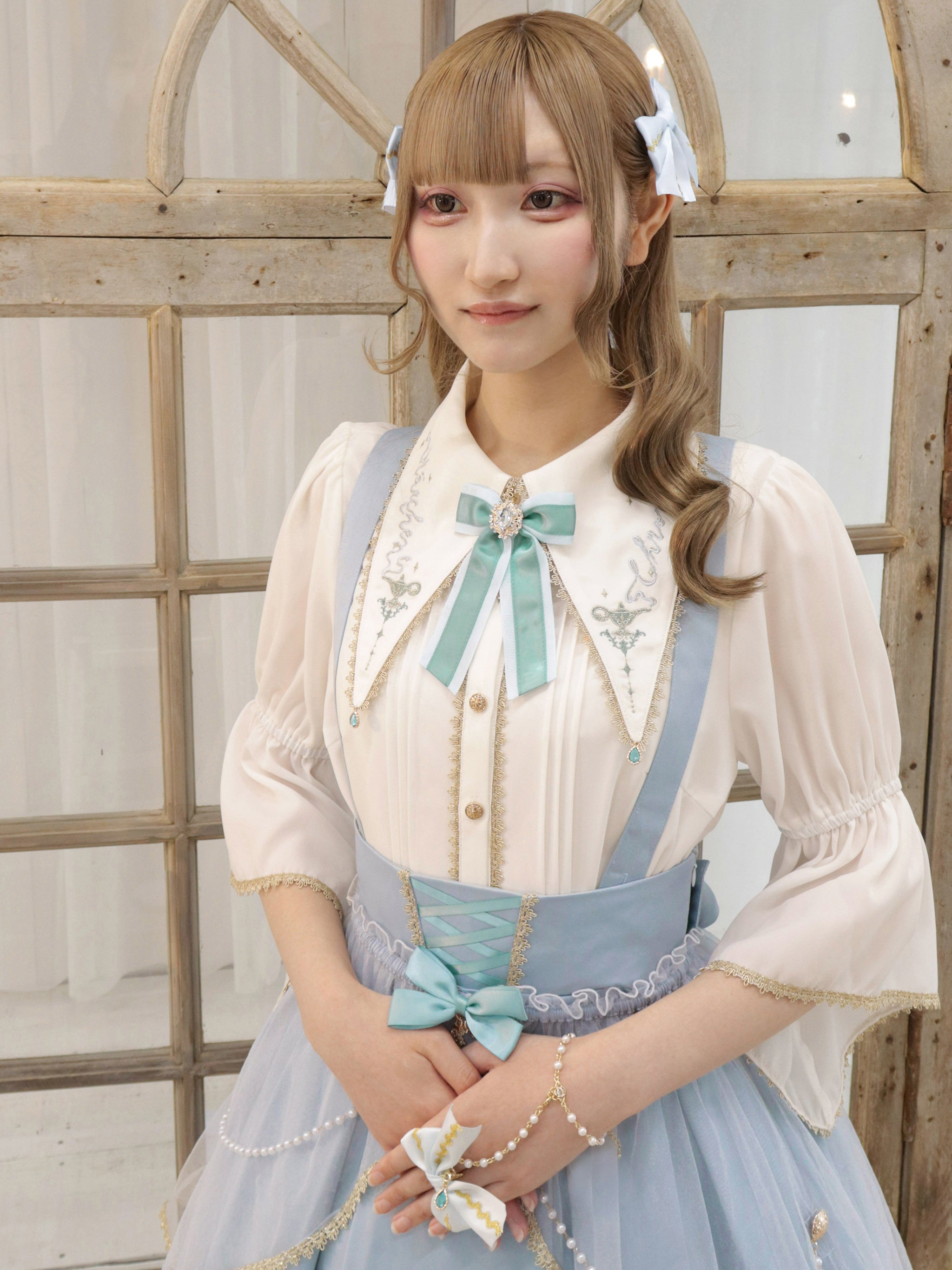 Arabian Night ベルスリーブブラウス ミントグリーン（Mint Green） FREE ｜Amavel（アマベル）公式サイト