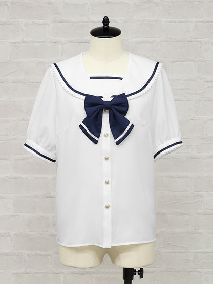 Marin Ribbon セーラーブラウス ネイビー（Navy） FREE ｜Amavel（アマベル）公式サイト