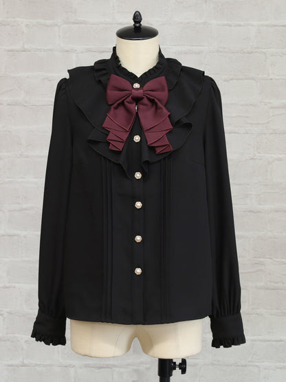 Antique Doll フリルブラウス ボルドー（Bordeaux） FREE ｜Amavel（アマベル）公式サイト