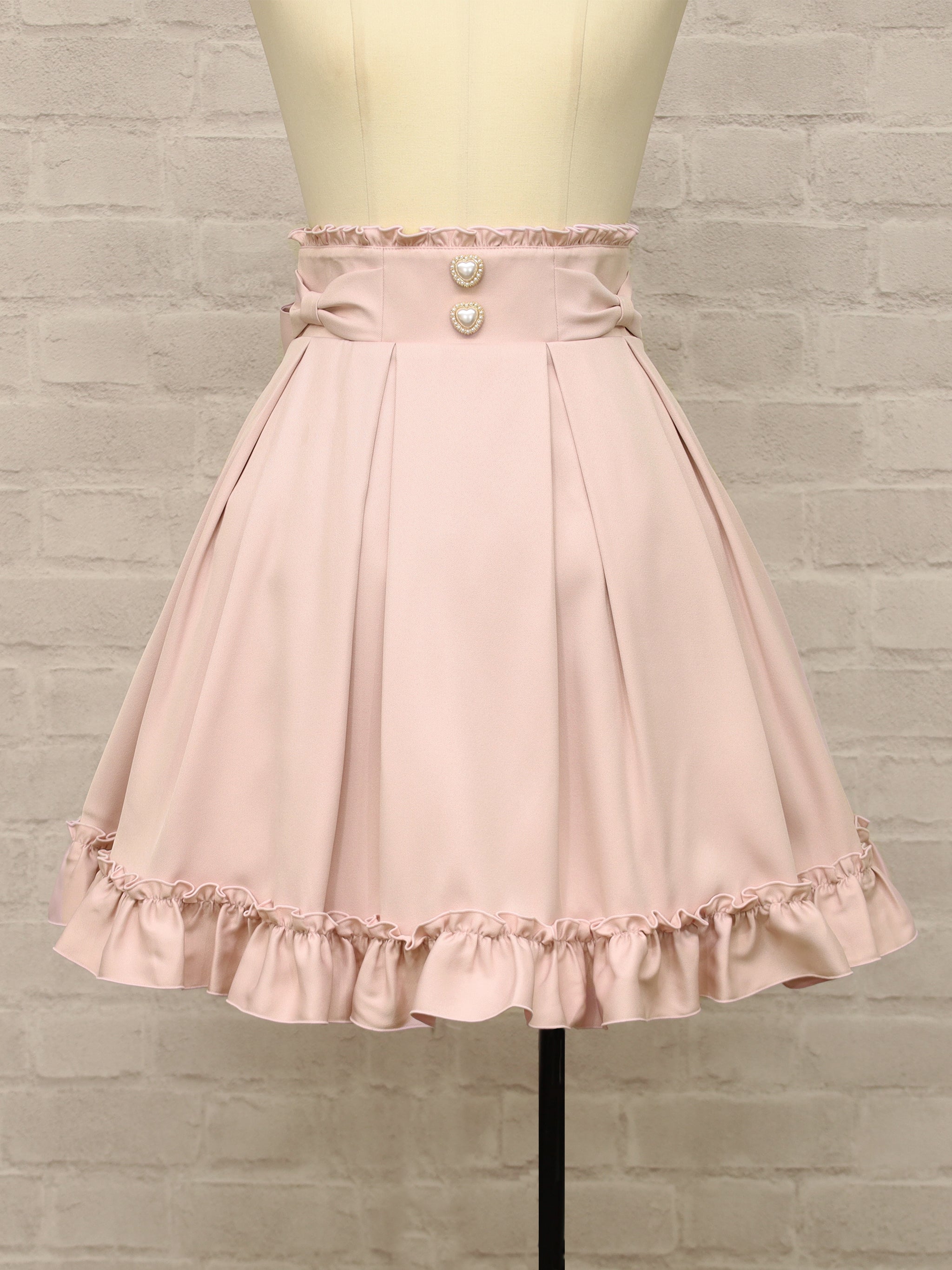 【選べるセットフェア対象】ハートボタンフリルスカート ピンク（Pink） FREE ｜Amavel（アマベル）公式サイト