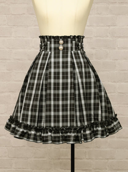 【選べるセットフェア対象】ハートボタンフリルスカート チェック（Check） FREE ｜Amavel（アマベル）公式サイト