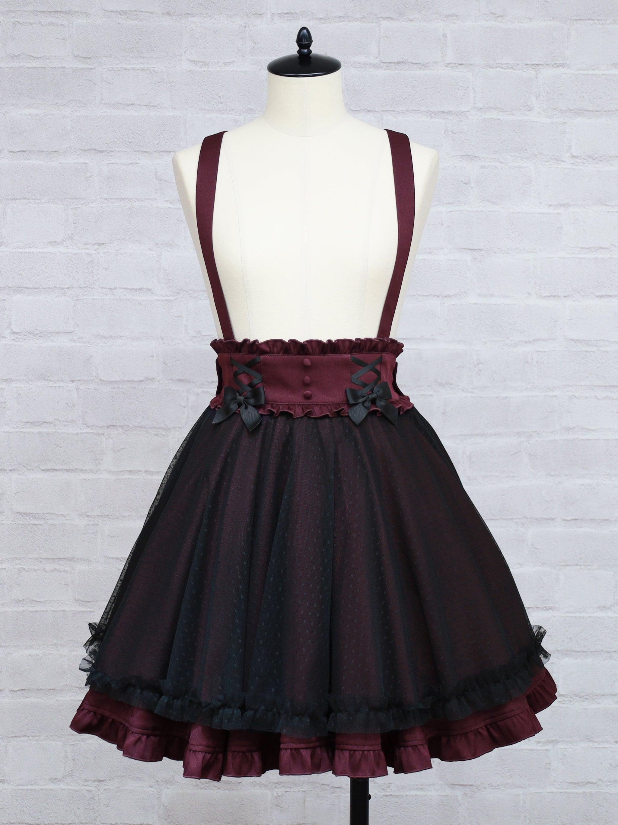 ドットチュールスカート ボルドー（Bordeaux） FREE ｜Amavel（アマベル）公式サイト