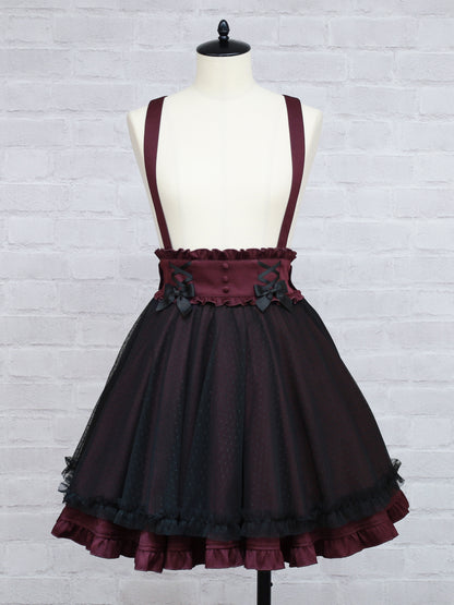 ドットチュールスカート ボルドー（Bordeaux） FREE ｜Amavel（アマベル）公式サイト