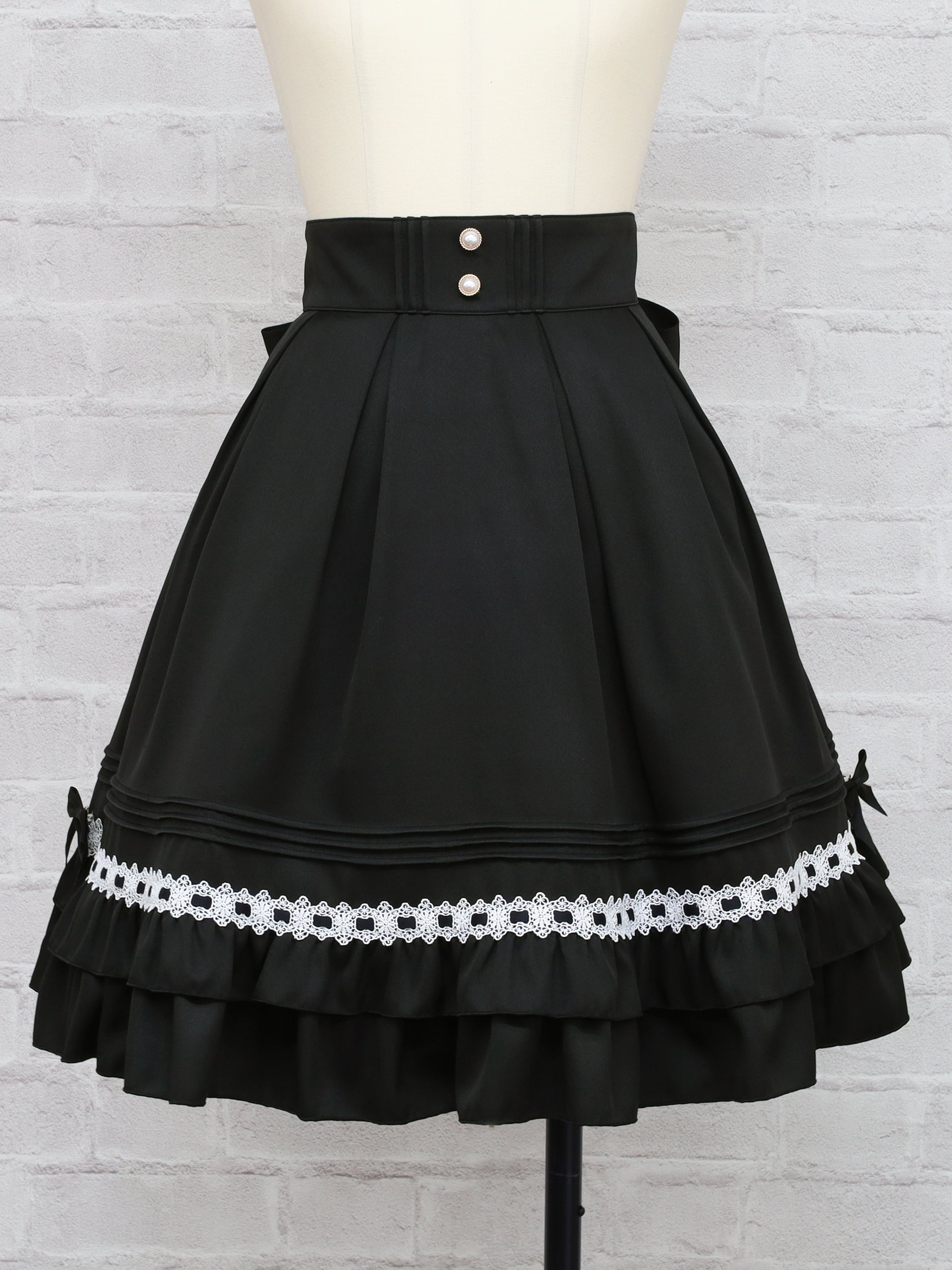 Chērie Lace フリルスカート ブラック（Black） FREE ｜Amavel（アマベル）公式サイト