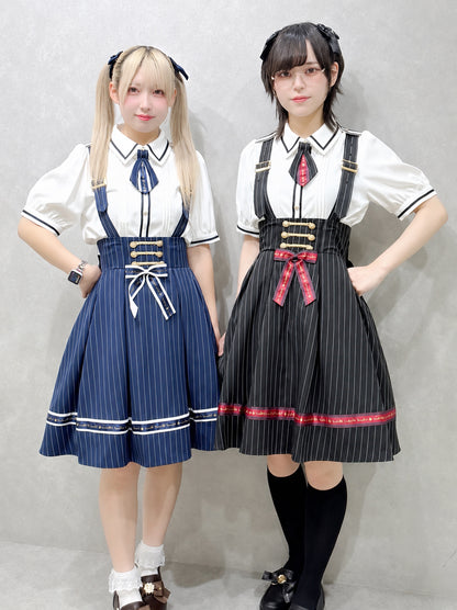 Message Ribbon ストライプスカート ネイビー（Navy） FREE ｜Amavel（アマベル）公式サイト