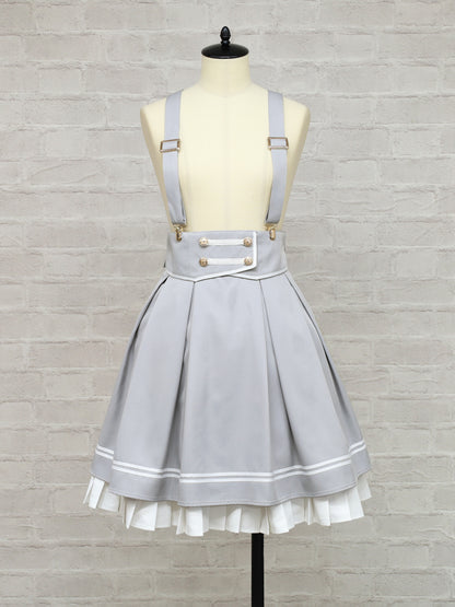 Royal Emblem 裾プリーツスカート グレー（Gray） FREE ｜Amavel（アマベル）公式サイト