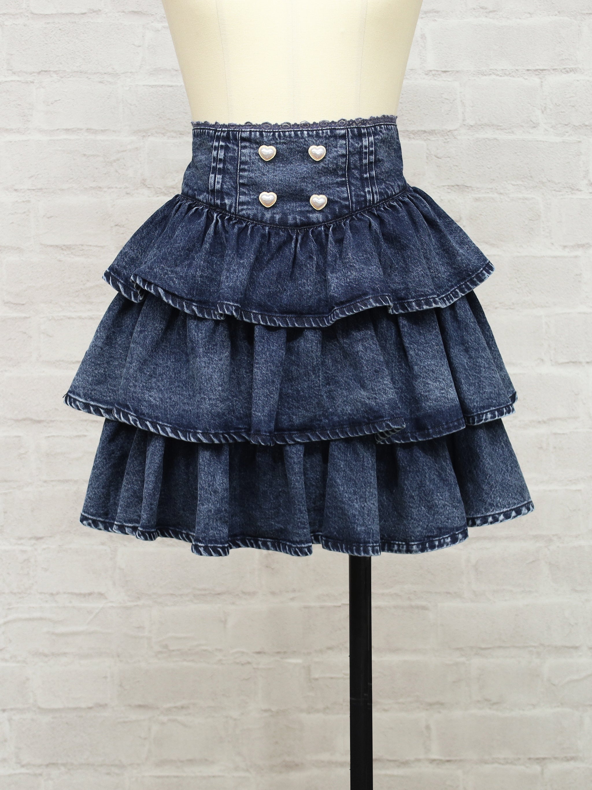 ガーリーティアードミニスカート ネイビー（Navy） FREE ｜Amavel（アマベル）公式サイト