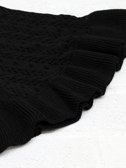 ロマンティックレースすかし編みショート丈ニットポンチョ ｜Amavel（アマベル）公式サイト