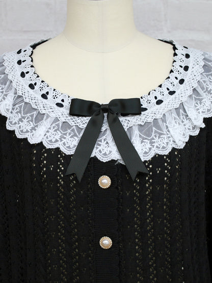 ロマンティックレースすかし編みニットポンチョ ｜Amavel（アマベル）公式サイト