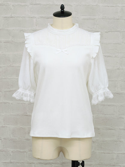 バックリボンレース＆テレコトップス アイボリー（Ivory） FREE ｜Amavel（アマベル）公式サイト