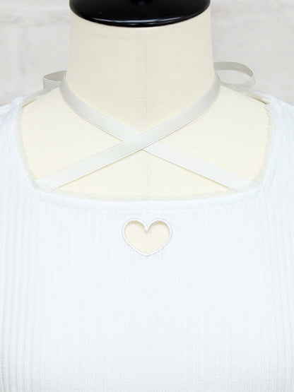 Girly Heart 肩リボントップス ｜Amavel（アマベル）公式サイト