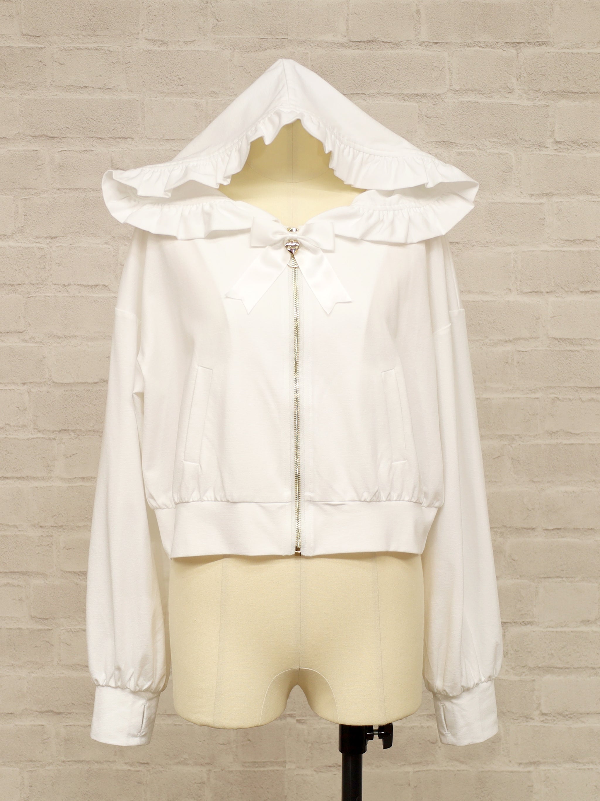 フリルUVカットパーカー アイボリー（Ivory） FREE ｜Amavel（アマベル）公式サイト