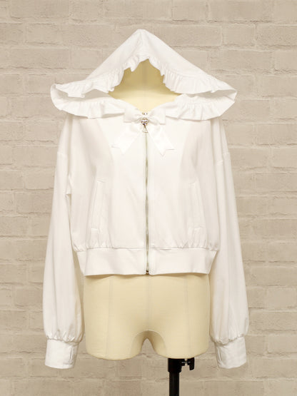 フリルUVカットパーカー アイボリー（Ivory） FREE ｜Amavel（アマベル）公式サイト