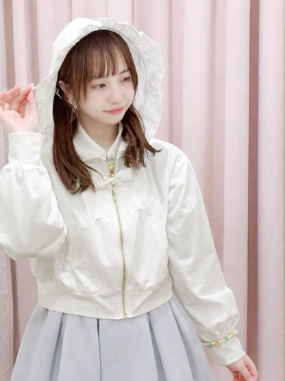 フリルUVカットパーカー アイボリー（Ivory） FREE ｜Amavel（アマベル）公式サイト