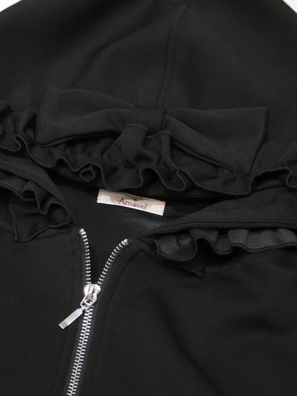 Frill Ribbon ショートパーカー ｜Amavel（アマベル）公式サイト