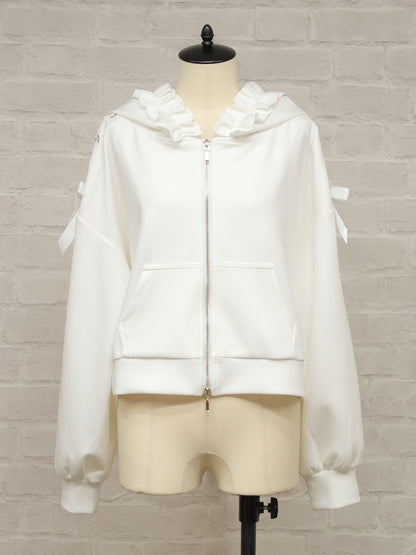 Frill Ribbon ショートパーカー ｜Amavel（アマベル）公式サイト