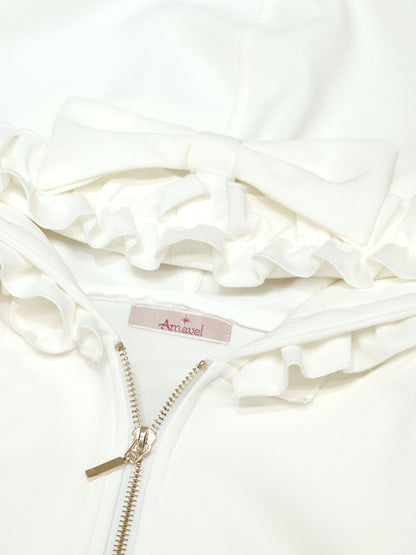 Frill Ribbon ショートパーカー ｜Amavel（アマベル）公式サイト
