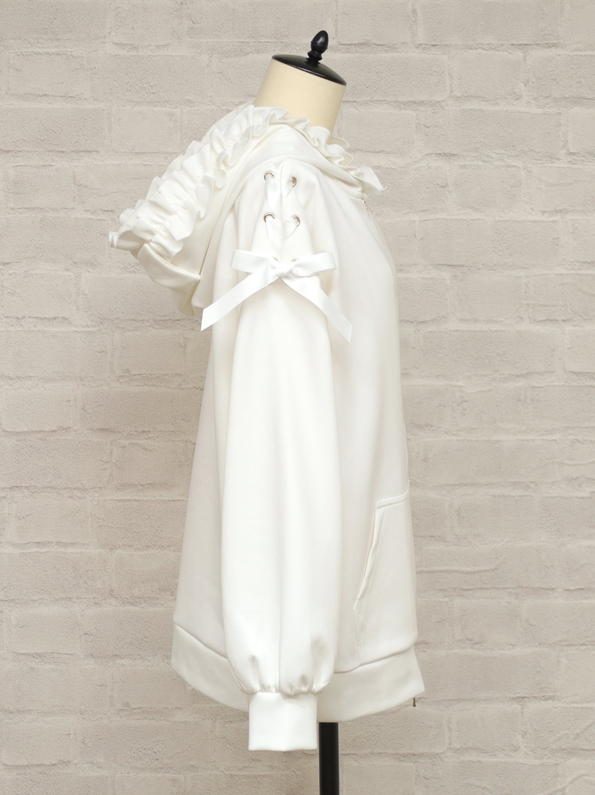 Frill Ribbon ロングパーカー ｜Amavel（アマベル）公式サイト