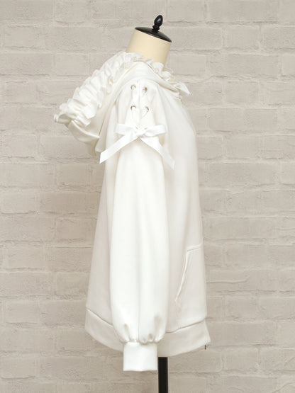 Frill Ribbon ロングパーカー ｜Amavel（アマベル）公式サイト