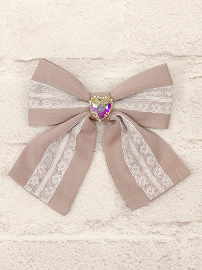 Girly Heart ビジュー付リボンブローチ ｜Amavel（アマベル）公式サイト