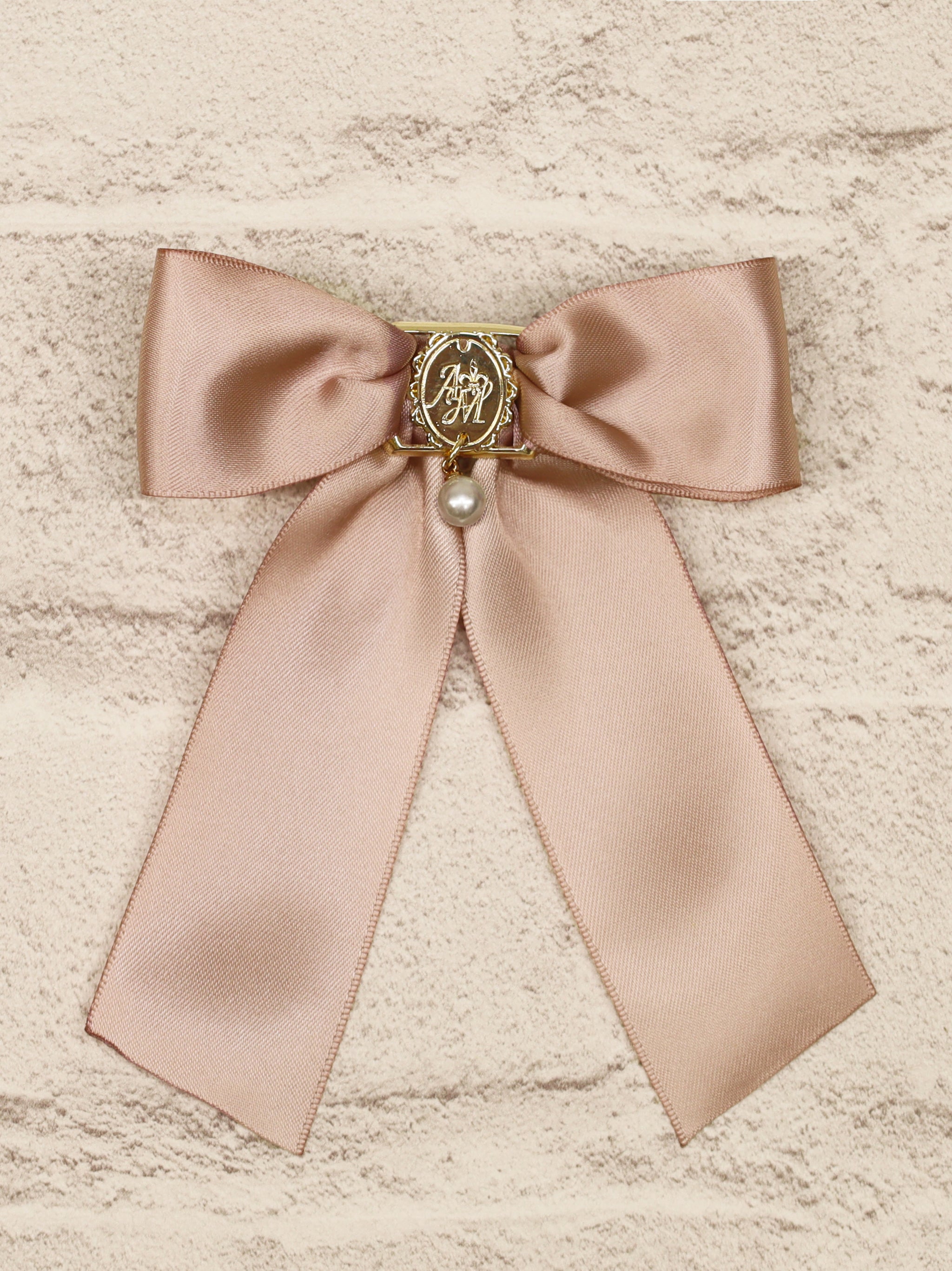 モノグラムバックル付リボンブローチ ｜Amavel（アマベル）公式サイト