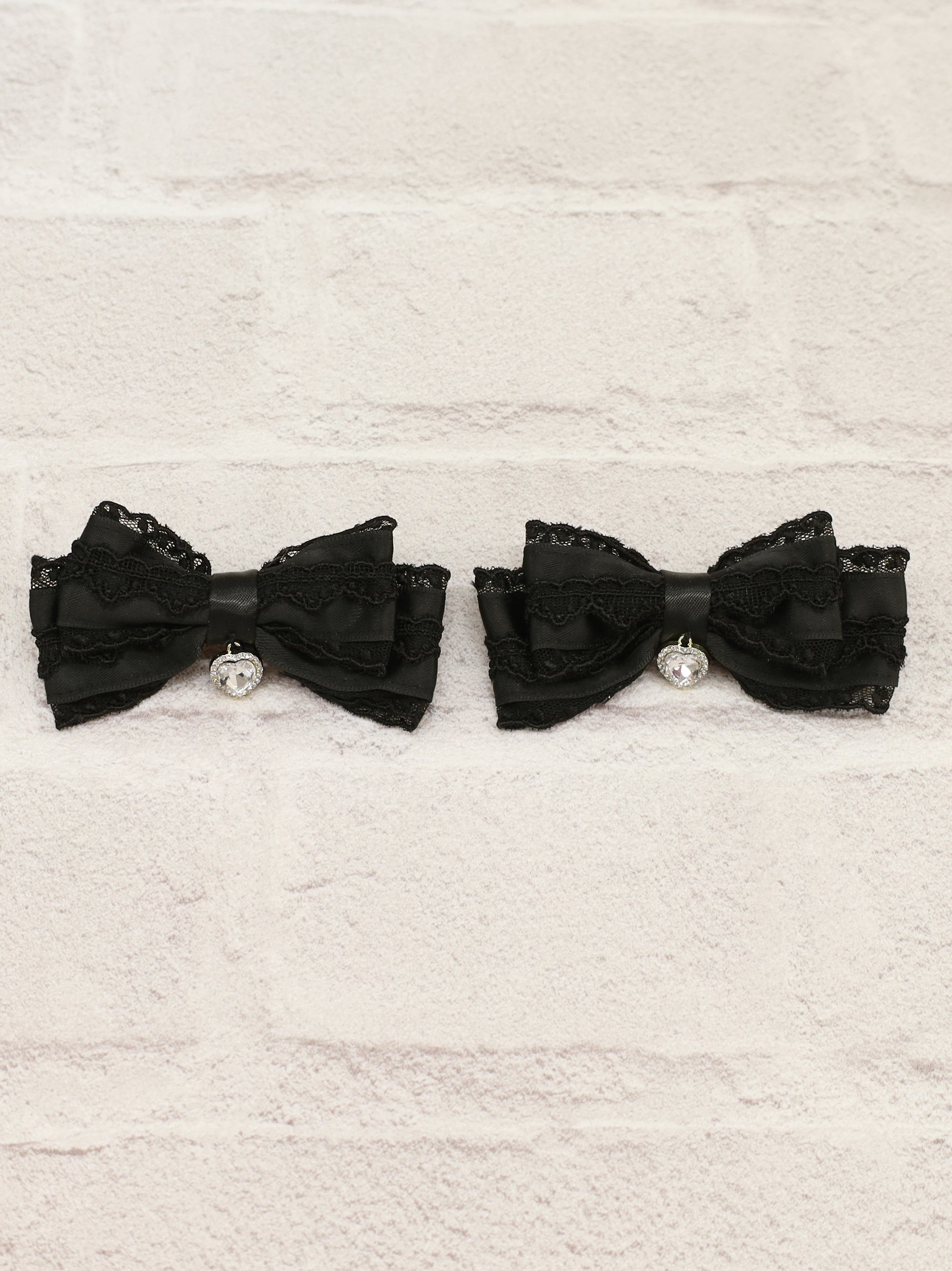 ハートチャーム付リボンレースクリップ ｜Amavel（アマベル）公式サイト