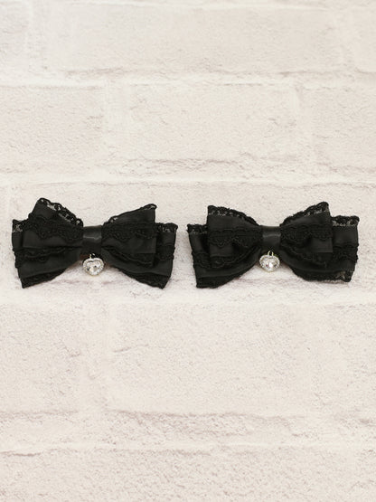 ハートチャーム付リボンレースクリップ ｜Amavel（アマベル）公式サイト