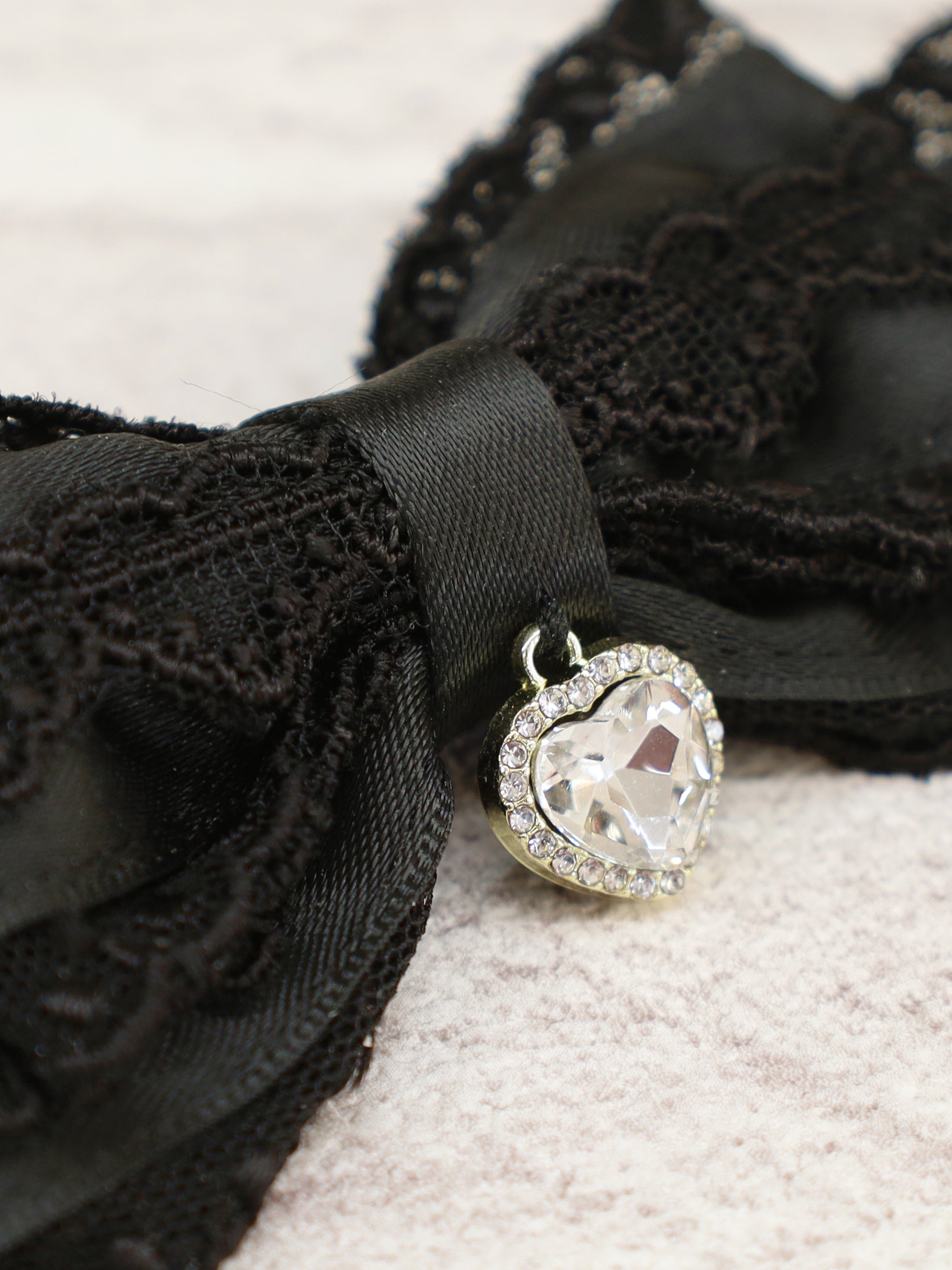 ハートチャーム付リボンレースクリップ ｜Amavel（アマベル）公式サイト