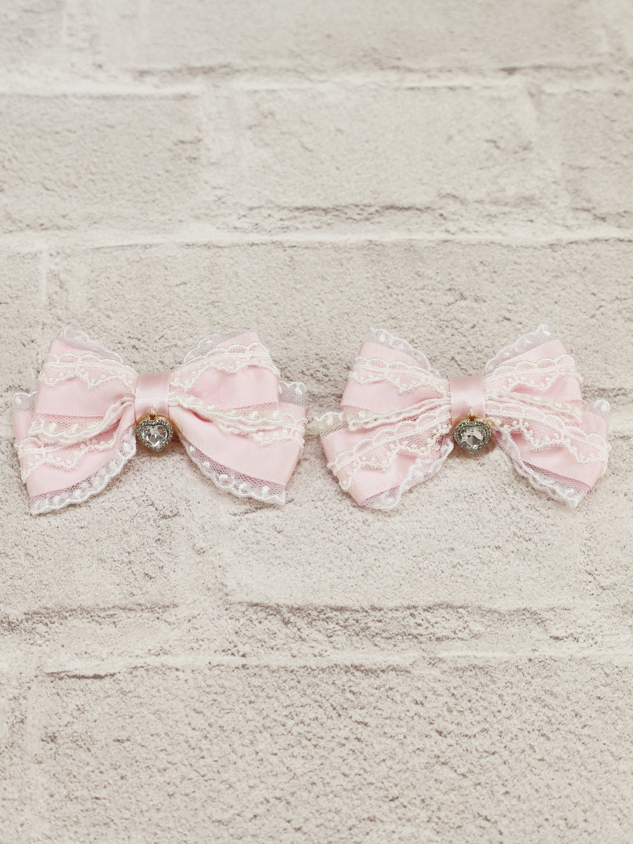 ハートチャーム付リボンレースクリップ ｜Amavel（アマベル）公式サイト