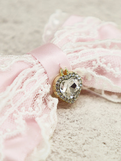 ハートチャーム付リボンレースクリップ ｜Amavel（アマベル）公式サイト