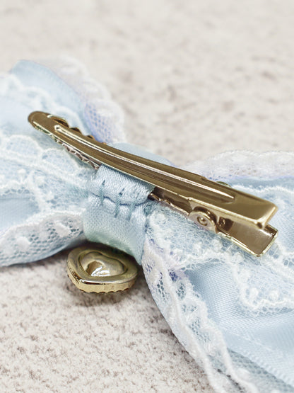 ハートチャーム付リボンレースクリップ ｜Amavel（アマベル）公式サイト