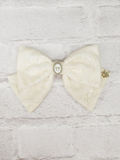 リボンパーツ付レースリボンバレッタ ｜Amavel（アマベル）公式サイト