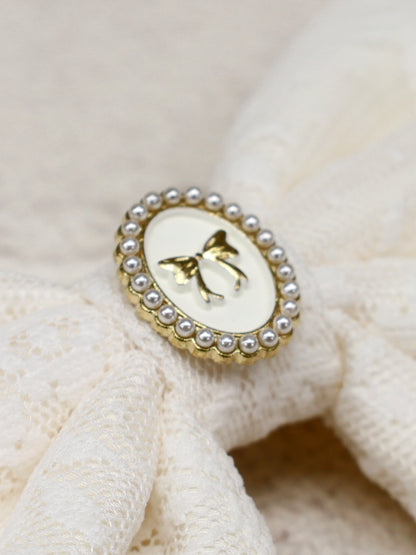 リボンパーツ付レースリボンバレッタ ｜Amavel（アマベル）公式サイト