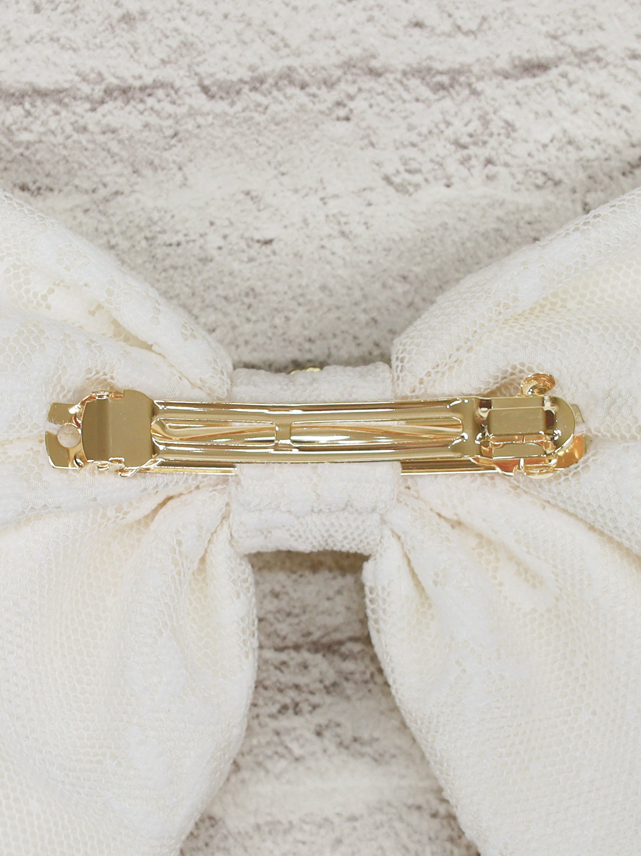 リボンパーツ付レースリボンバレッタ ｜Amavel（アマベル）公式サイト