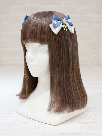 Märchen Pansy ダブルリボンクリップ ブルー（Blue） FREE ｜Amavel（アマベル）公式サイト