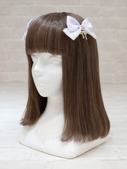 Märchen Pansy ダブルリボンクリップ ラベンダー（Lavender） FREE ｜Amavel（アマベル）公式サイト